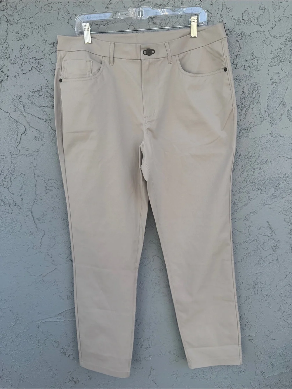 Public Rec Dealmaker Classic 5 Pocket Straight-Leg Pants in Gray 36x34 NWOT